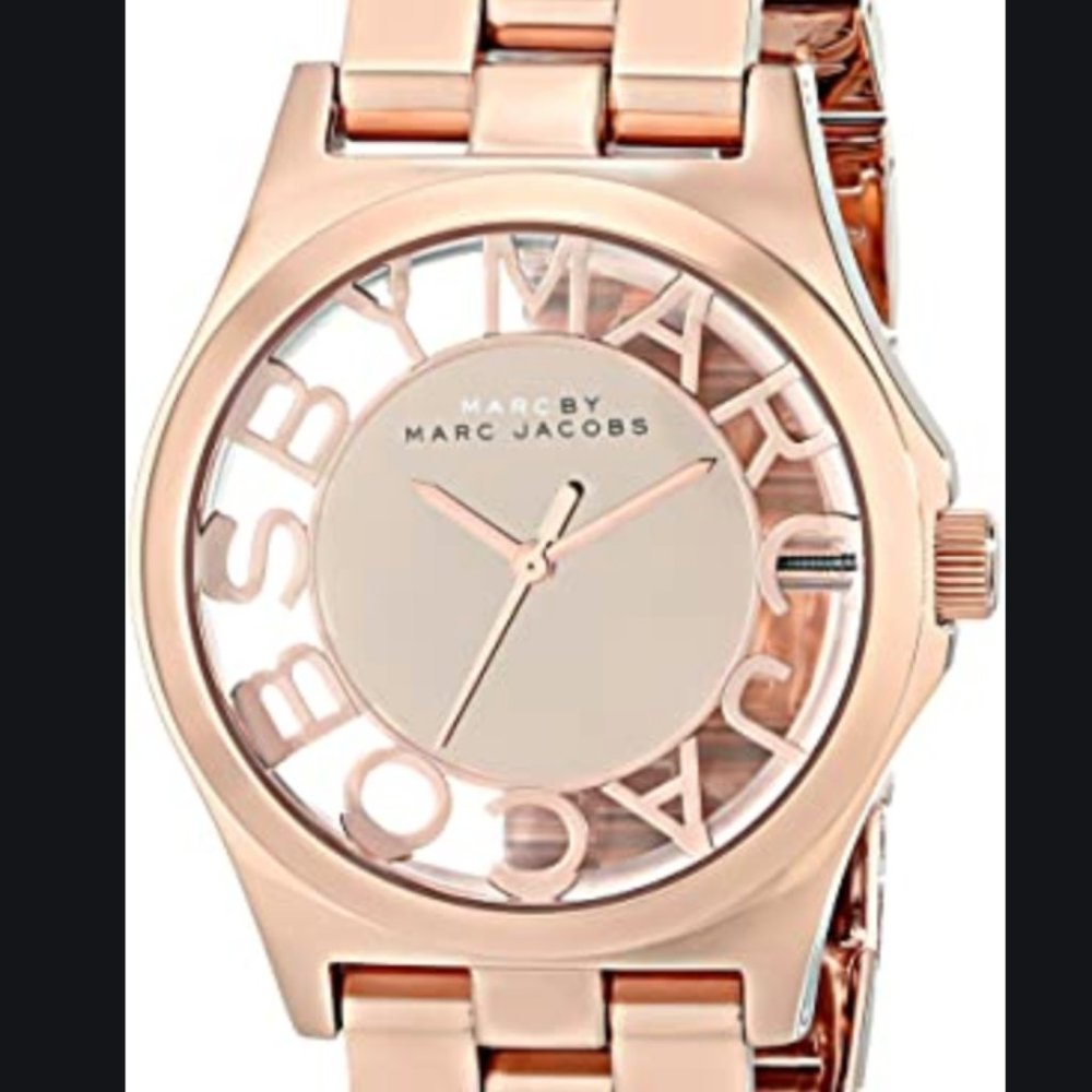 Marc Jacobs Skeleton Rose Gold Watch